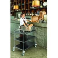 SLINGSBY Service Trolley 100 kg Steel 71 x 71 x 80.5 cm Silver
