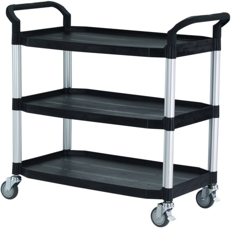 SLINGSBY Service Trolley 250 kg Plastic 52 x 110 x 102 cm Black