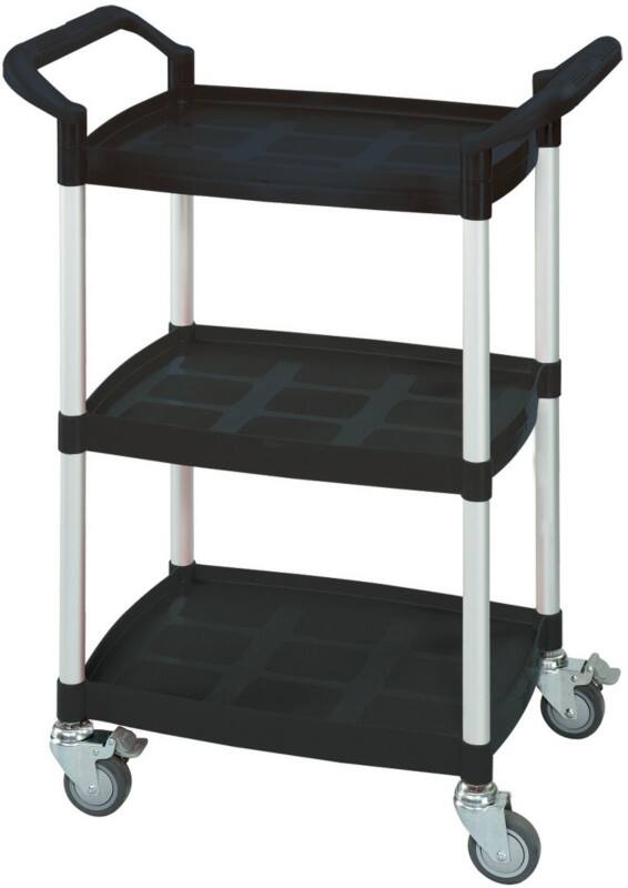 SLINGSBY Service Trolley 150 kg Plastic 37 x 65.5 x 90 cm Black