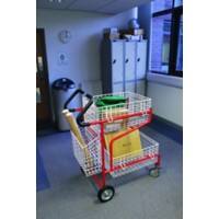 SLINGSBY Mail Trolley 150 kg Steel 63.1 x 104.3 x 117.6 cm Red