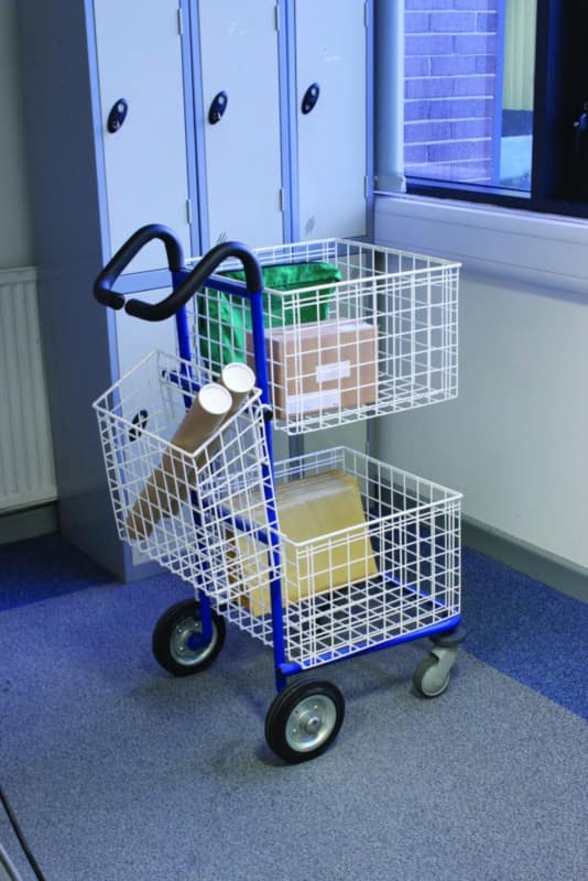 SLINGSBY Mail Trolley 150 kg Steel 61 x 71.3 x 115.5 cm Red