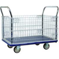 SLINGSBY Platform Trolley 500 kg Steel 76 x 128 x 25.5 cm Blue