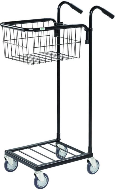SLINGSBY Mail Trolley 35 kg Steel 38.5 x 66 x 109 cm Black
