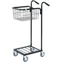 SLINGSBY Mail Trolley 35 kg Steel 38.5 x 66 x 109 cm Black