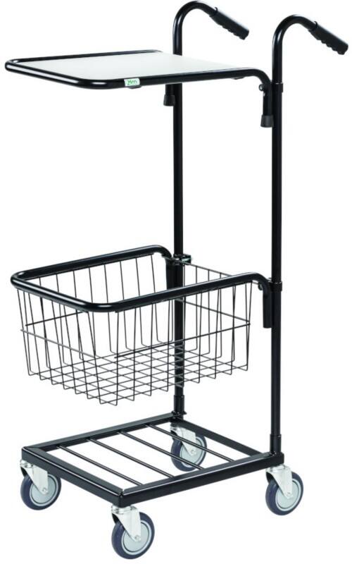 SLINGSBY Mail Trolley 35 kg Steel 38.5 x 66 x 109 cm Black
