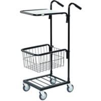 SLINGSBY Mail Trolley 35 kg Steel 38.5 x 66 x 109 cm Black