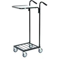 SLINGSBY Mail Trolley 35 kg Steel 38.5 x 66 x 109 cm Black