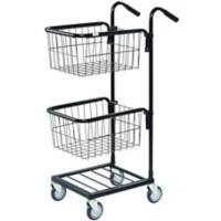 SLINGSBY Mail Trolley 35 kg Steel 38.5 x 66 x 109 cm Black