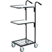 SLINGSBY Mail Trolley 35 kg Steel 38.5 x 66 x 109 cm Black