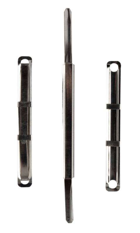 Stewart Superior Paper Fasteners Metal Grey Pack of 50