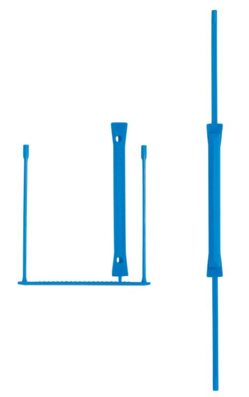 Stewart Superior Filing Clip Plastic Blue 80 mm Pack of 100