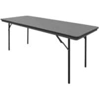 SLINGSBY Folding Table ABS (Acrylonitrile Butadiene Styrene) Grey 183 x 76 x 75 cm 390898