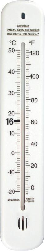 SLINGSBY Thermometer Plastic White 4 x 0.7 x 21.5 cm 356793