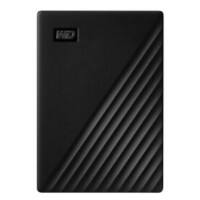 Western Digital 1 TB Hard Drive Portable External My Passport USB 3.2 Type A Automatic backup, Password protection Black