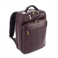 Falcon Leather Laptop Backpack FI6705 15.6 Inch 31.5 x 16 x 40 cm Brown