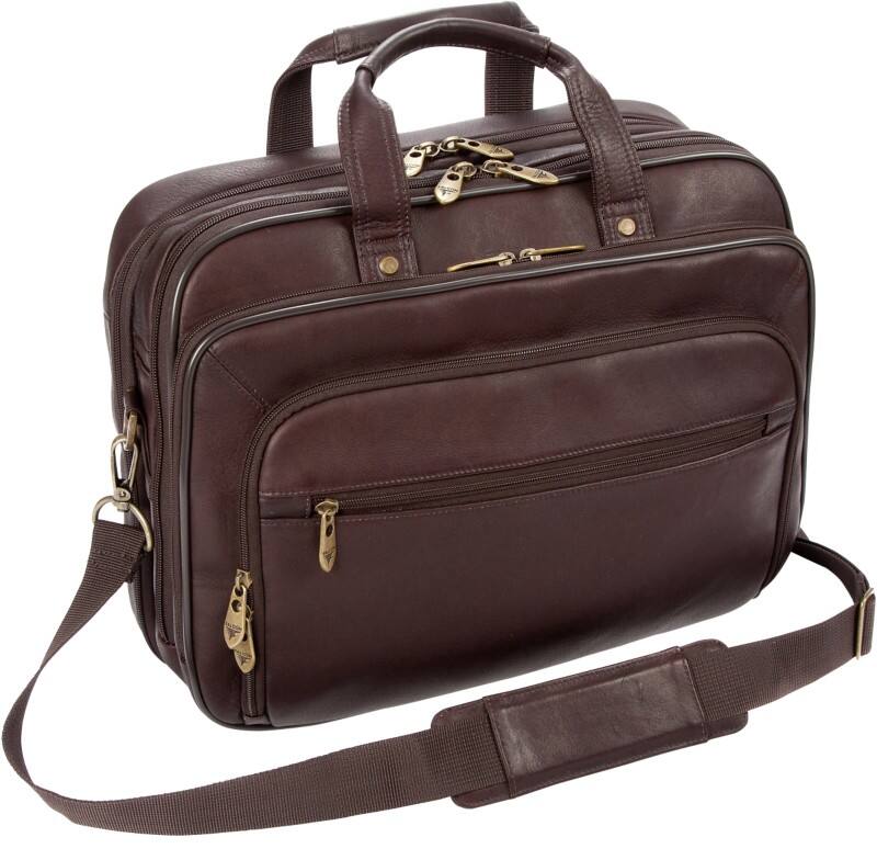 Men's leather office outlet laptop bag