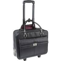 Falcon Trolley Case FI2569T 15.6 Inch PU Faux Leather Black 36 x 18 x 42 cm