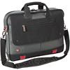 Falcon Laptop Bag is0502 15.6 Inch Polyester Titanium, Black, Red 40 x 6.5 x 32 cm