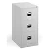 Dams International Filing Cabinet with 3 Lockable Drawers DCF3W 470 x 622 x 1016mm White