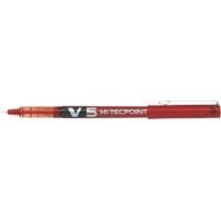 Pilot Hi-Tecpoint V5 Rollerball Pen Fine 0.3 mm Red Pack of 12