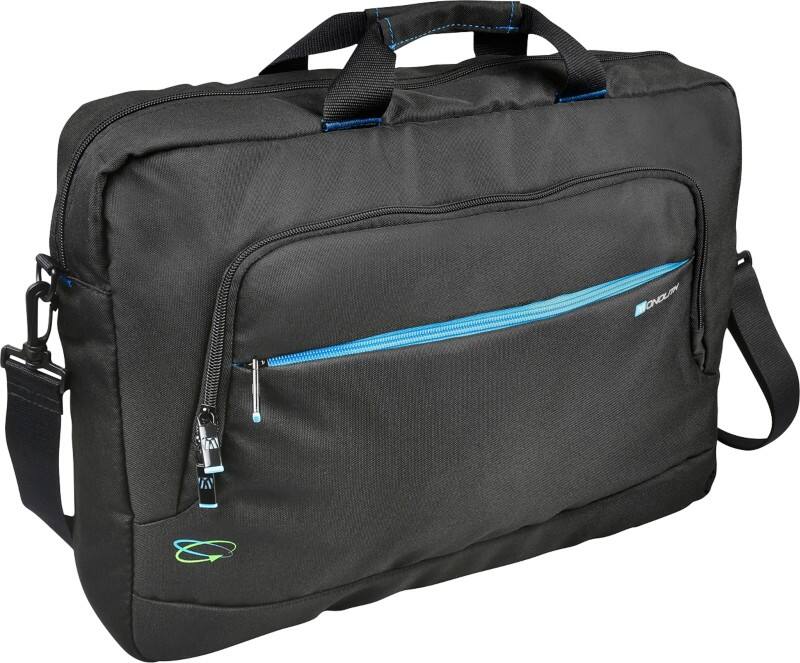 Monolith Laptop Case Blue Line 3316 17.2 Inch Recycled Plastic Black 43 x 11 x 31 cm