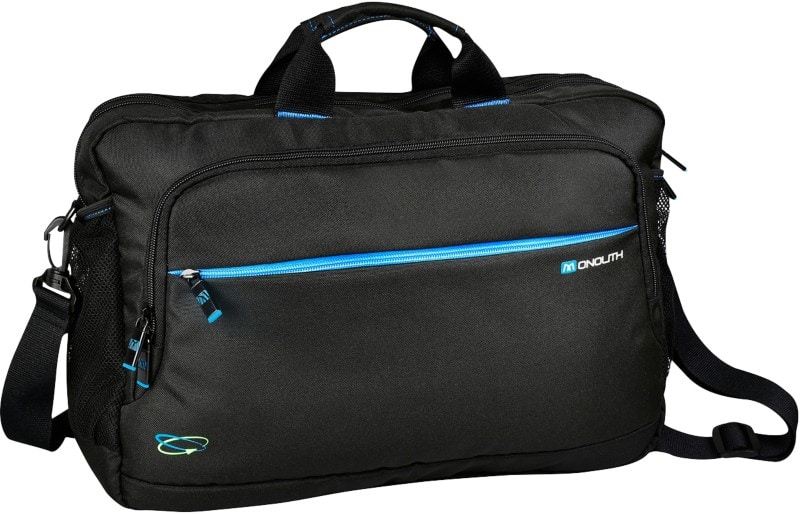 Monolith Hybrid Laptop Case Blue Line 3313 15.6 Inch Recycled Plastic Black 41 x 11 x 31 cm