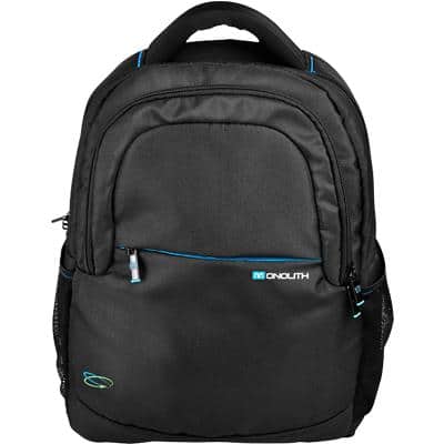 Monolith Laptop Backpack Blue Line 3312 15.6 Inch Recycled Plastic Black 32 x 14 x 43 cm