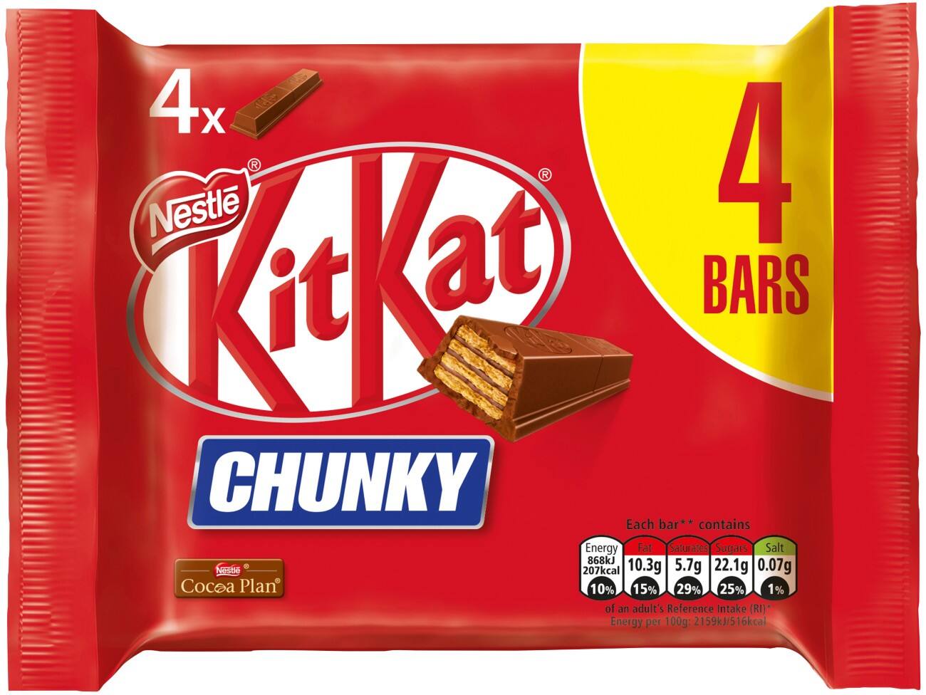 KITKAT Chocolate Bar 40 g Pack of 4