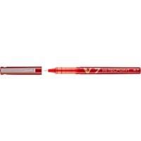 Pilot Hi-Tecpoint V7 Rollerball Pen Medium 0.4 mm Red Pack of 12