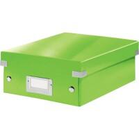 Leitz Click & Store WOW Small Organiser Box Laminated Cardboard Green 220 x 282 x 100 mm