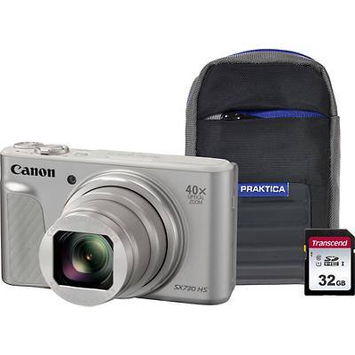 Canon Digital Camera PowerShot SX730 HS 20.3 Megapixel Silver + 1 x 32GB SD Card, 1 x Case