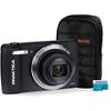 Praktica Digital Camera Luxmedia Z212 20 Megapixel Black + 32GB Micro SD Card + Case