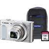 Canon Digital Camera PowerShot SX620 HS 21.1 Megapixel White + 1 x 32GB SD Card, 1 x Case