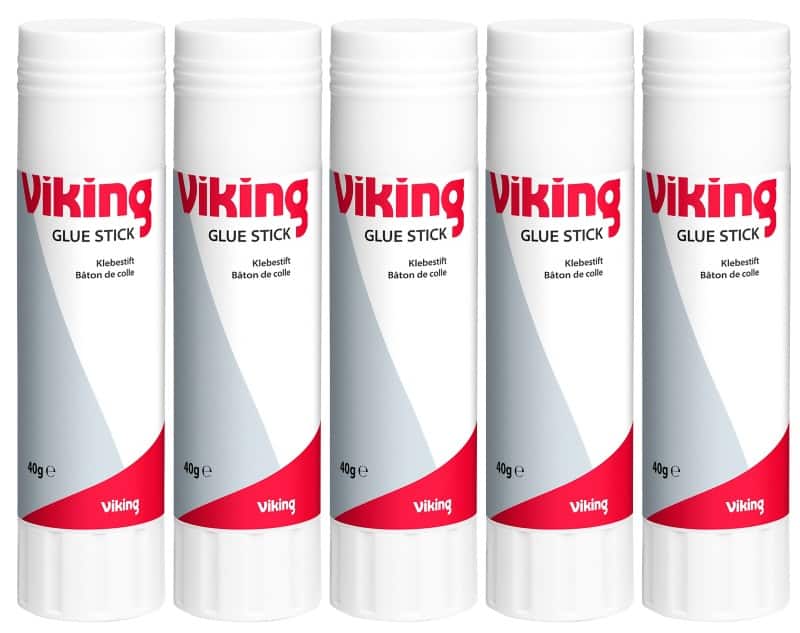 Viking Glue Stick Permanent Pack of 5 of 40 g
