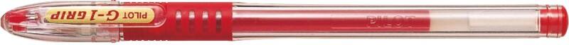 Pilot G-1 GRIP Rollerball Pen Medium 0.4 mm Red Pack of 12