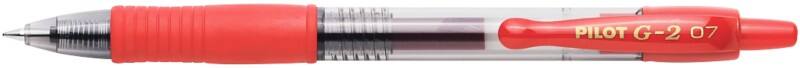 Pilot G2 07 Retractable Rollerball Pen Red 0.4 mm Medium Rollerball Refillable  Pack of 12