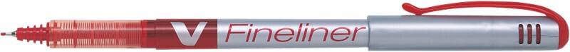 Pilot V Fineliner Pen Fine 0.5 mm Red Pack of 12