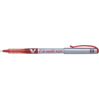 Pilot V Fineliner Pen Fine 0.5 mm Red Pack of 12