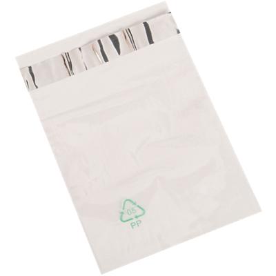 tenza Self Seal Bags 180 (W) x 250 (H) mm Adhesive Strip Silver, White Pack of 1000