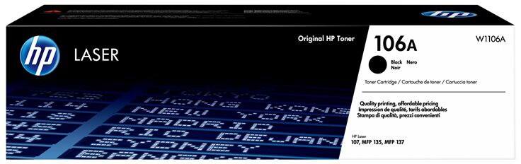 HP 106A Original Toner Cartridge W1106A Black