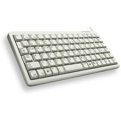 CHERRY USB Compact Lightweight Wired Keyboard G84-4100 QWERTY Light Grey