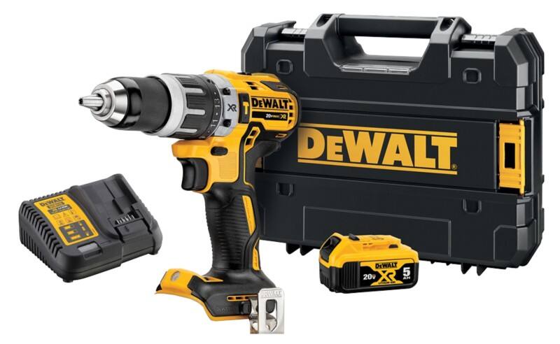 DeWALT DCD796 18V Combi Drill Kit Cordless Brushless 1x5.0Ah Li-Ion XR