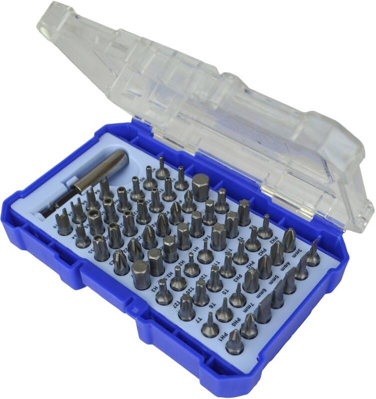 Faithfull Screwdriver Bit Set Pack of 61
