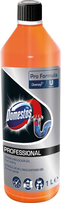 Domestos Diversey Professional Drain Unblocker Gel Fresh 1L