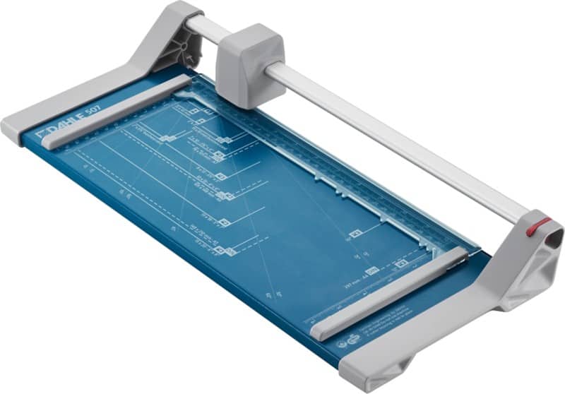 Dahle Personal Rotary Trimmer A4 320 mm Self-sharpening steel rotary blade Blue 8 Sheets