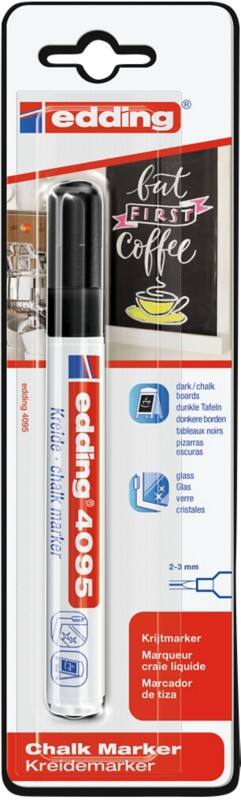 edding 4095 Chalk Marker Medium Bullet 2-3 mm Black