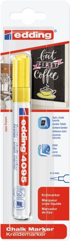 edding 4095 Chalk Marker Medium Bullet 2-3 mm Yellow