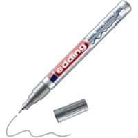 edding 780 Permanent Paint Marker Silver Fine Bullet 0.80 mm Water-Resistant