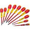 Stanley Fatmax VDE Insulated Pozidriv, Parallel, Flared Screwdriver Set Pack of 10