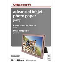 Office DEPOT 1059905 Photo Paper Glossy A4 280 gsm White Pack of 50